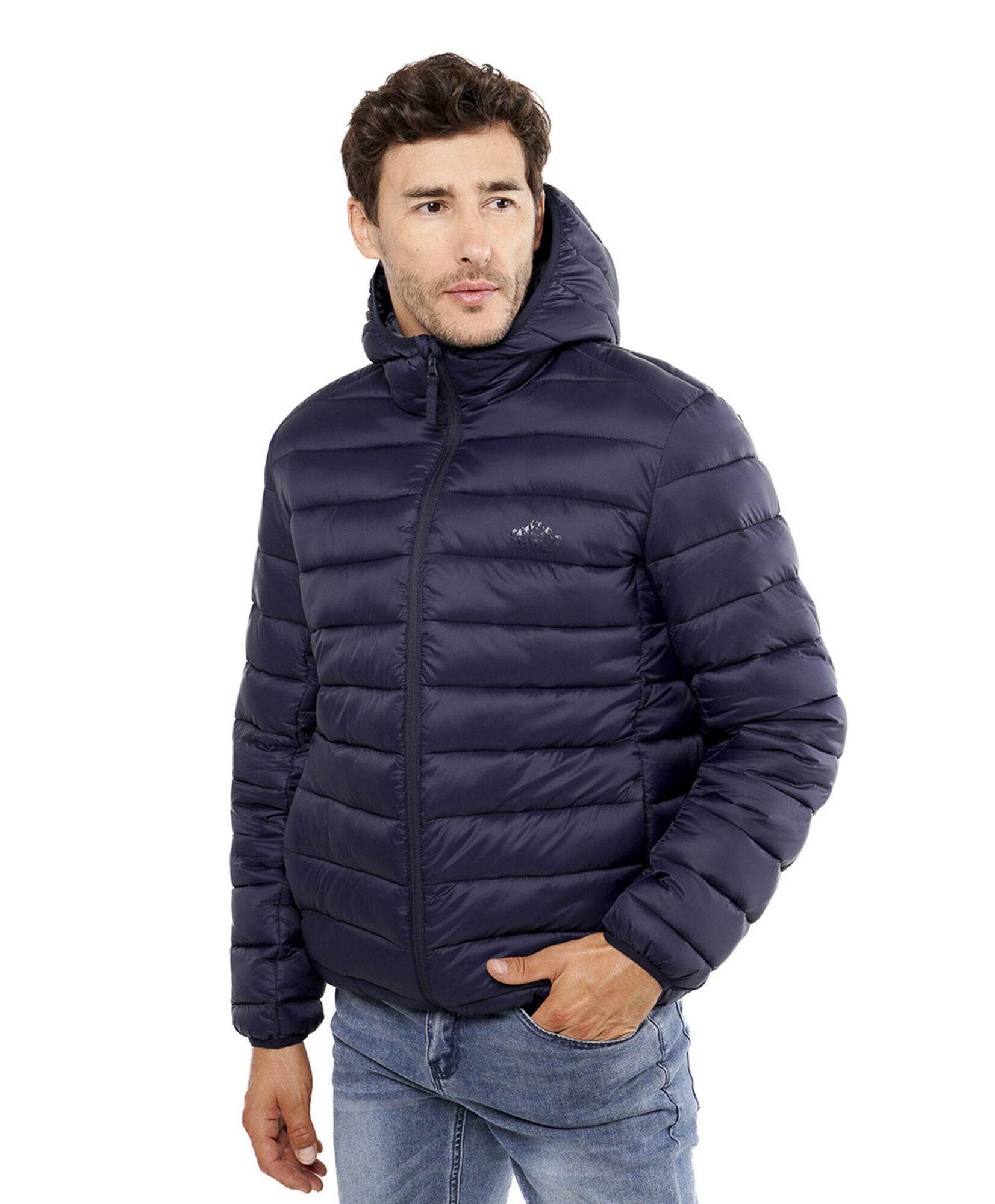 Parka hombre azul gorro Parka hombre azul gorro