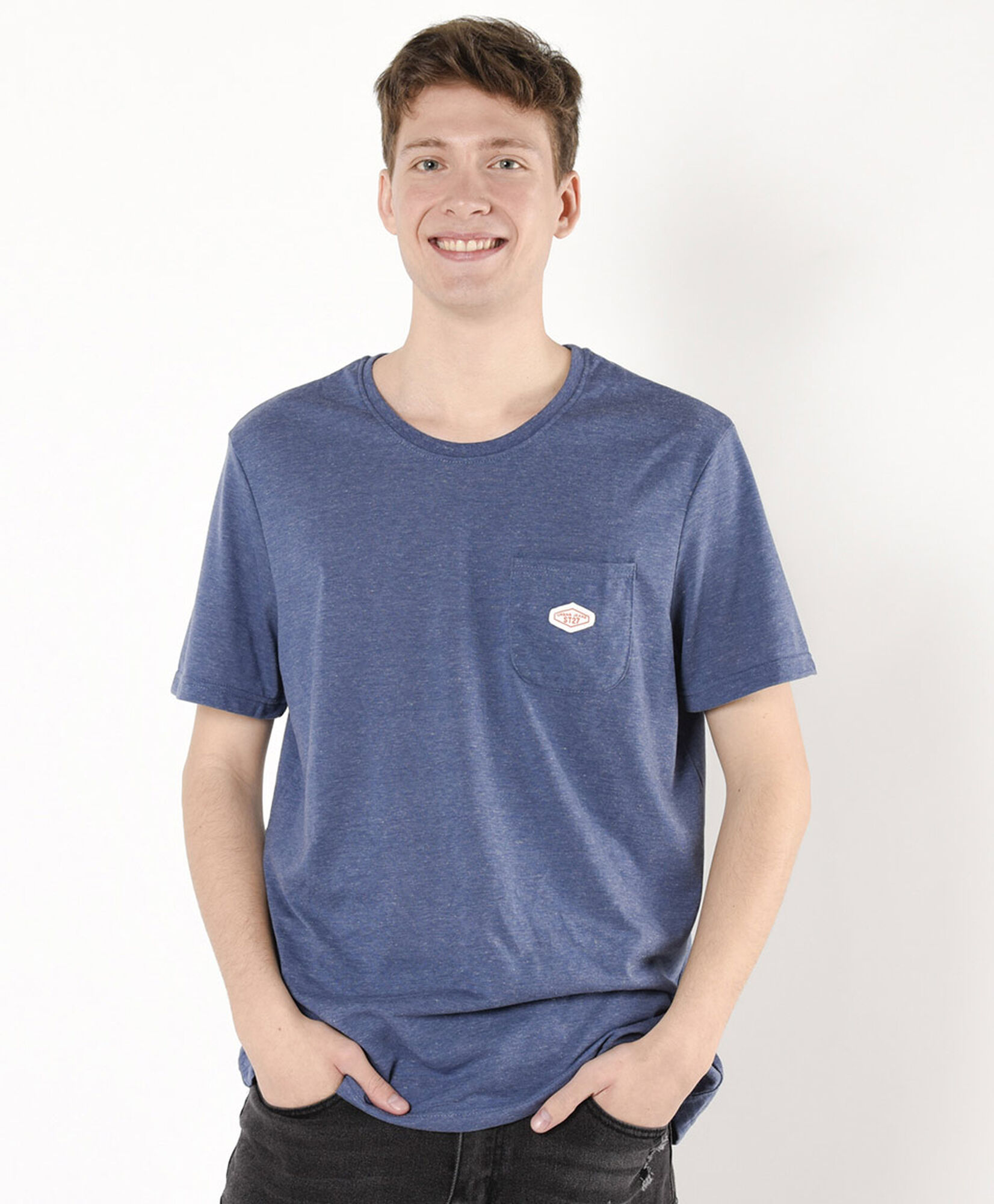 Polera hombre lisa bolsillo Polera hombre lisa bolsillo