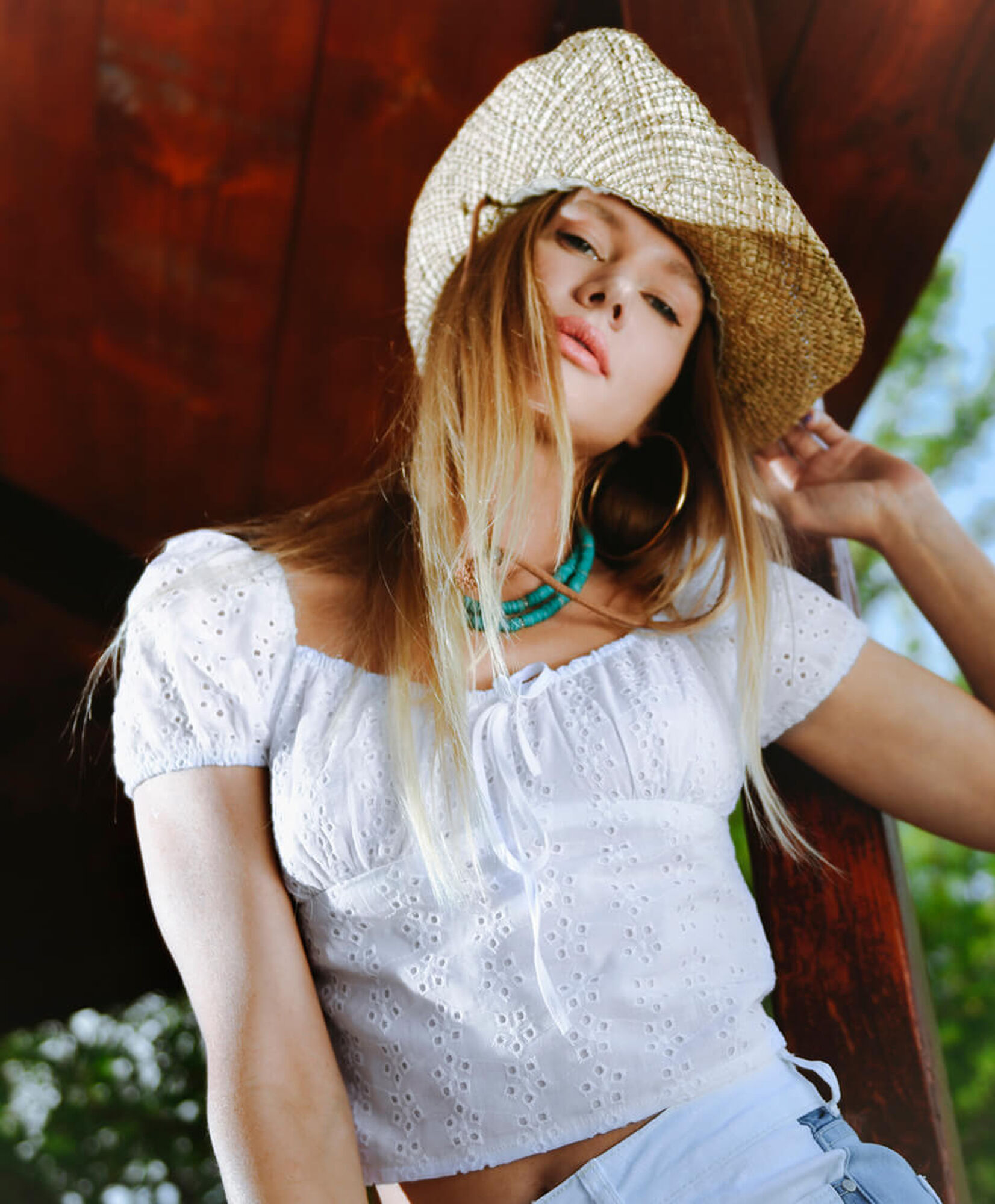 Blusa crop ajustada manga corta Blusa crop ajustada manga corta