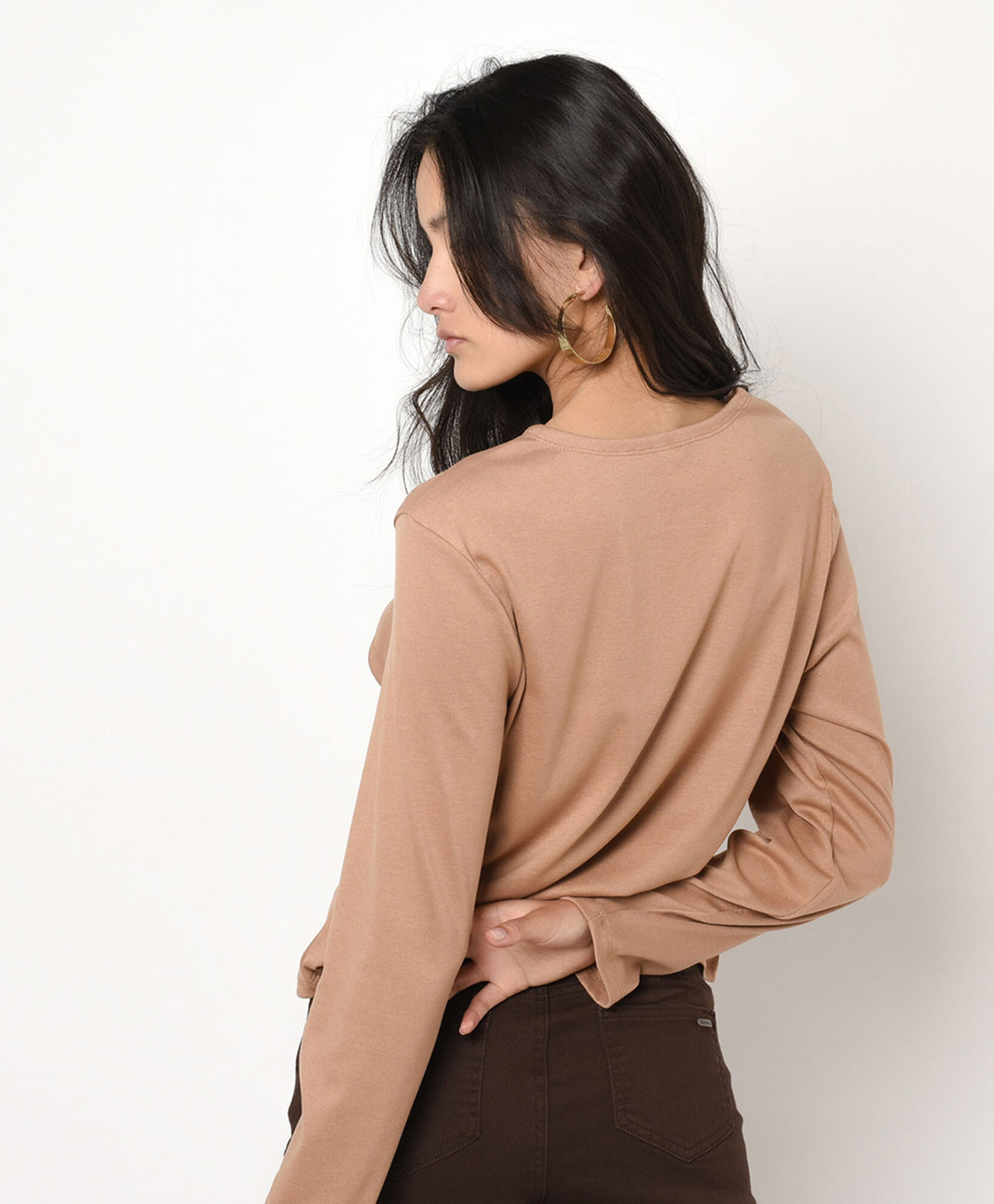 Polera mujer brillos frontales Polera mujer brillos frontales