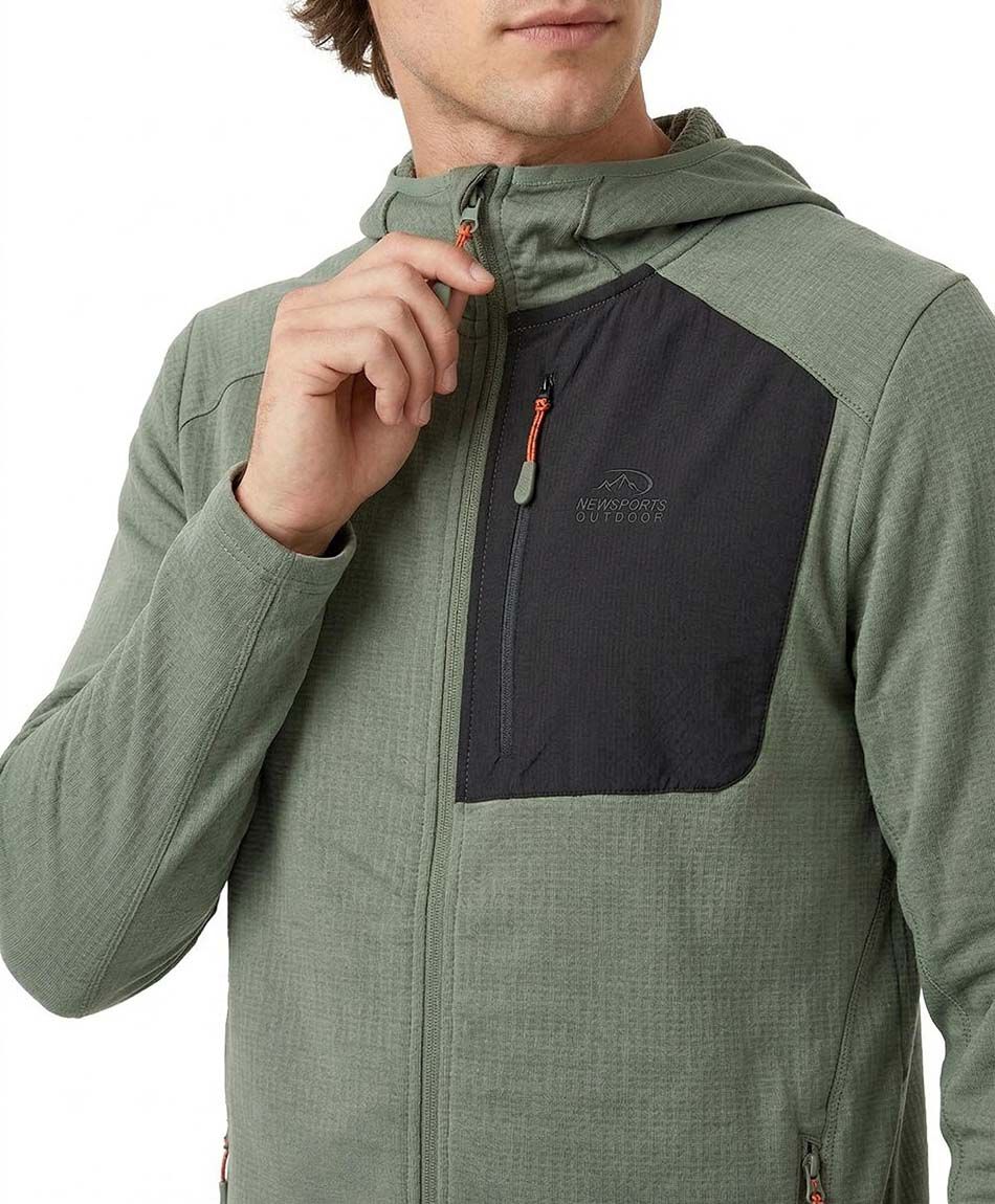 Polar deportivo hombre verde