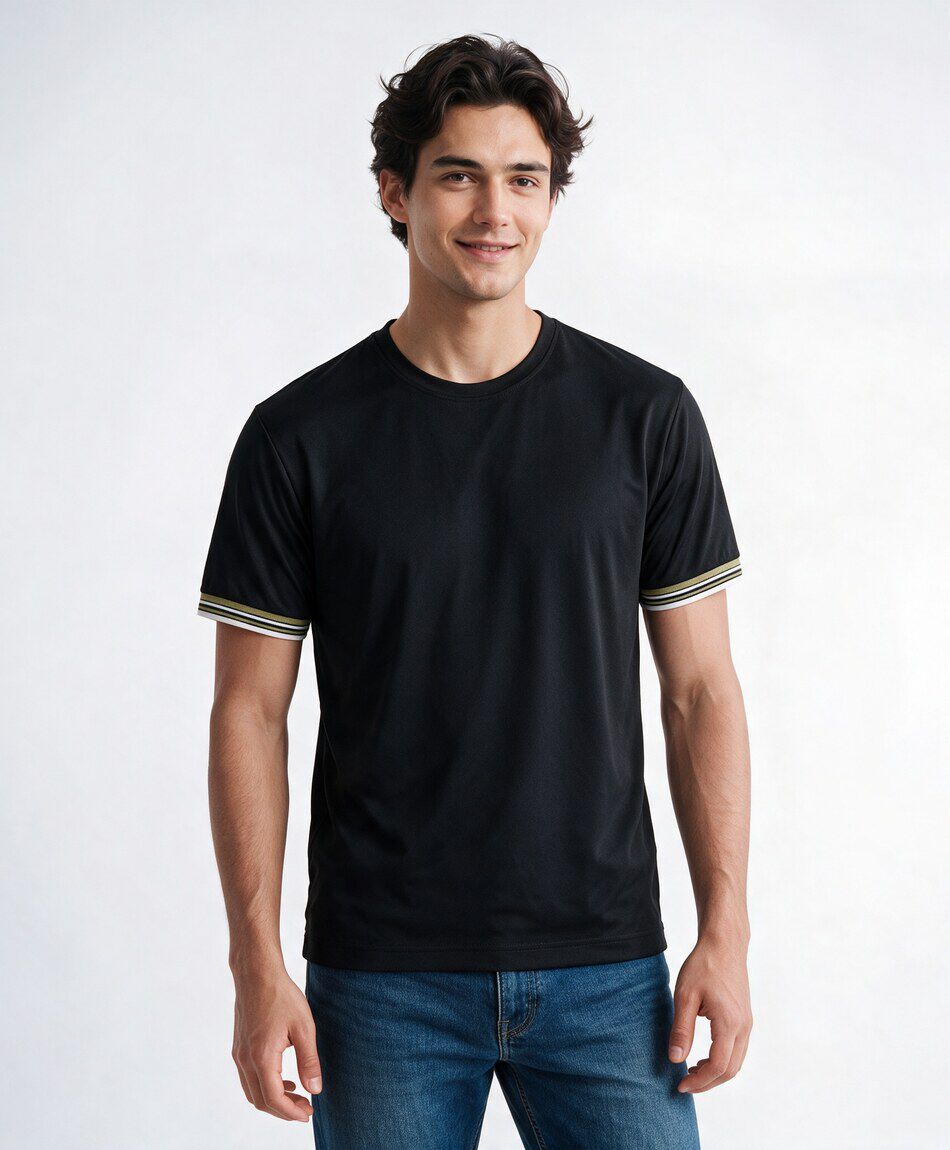 Polera hombre l&iacute;neas dry fit