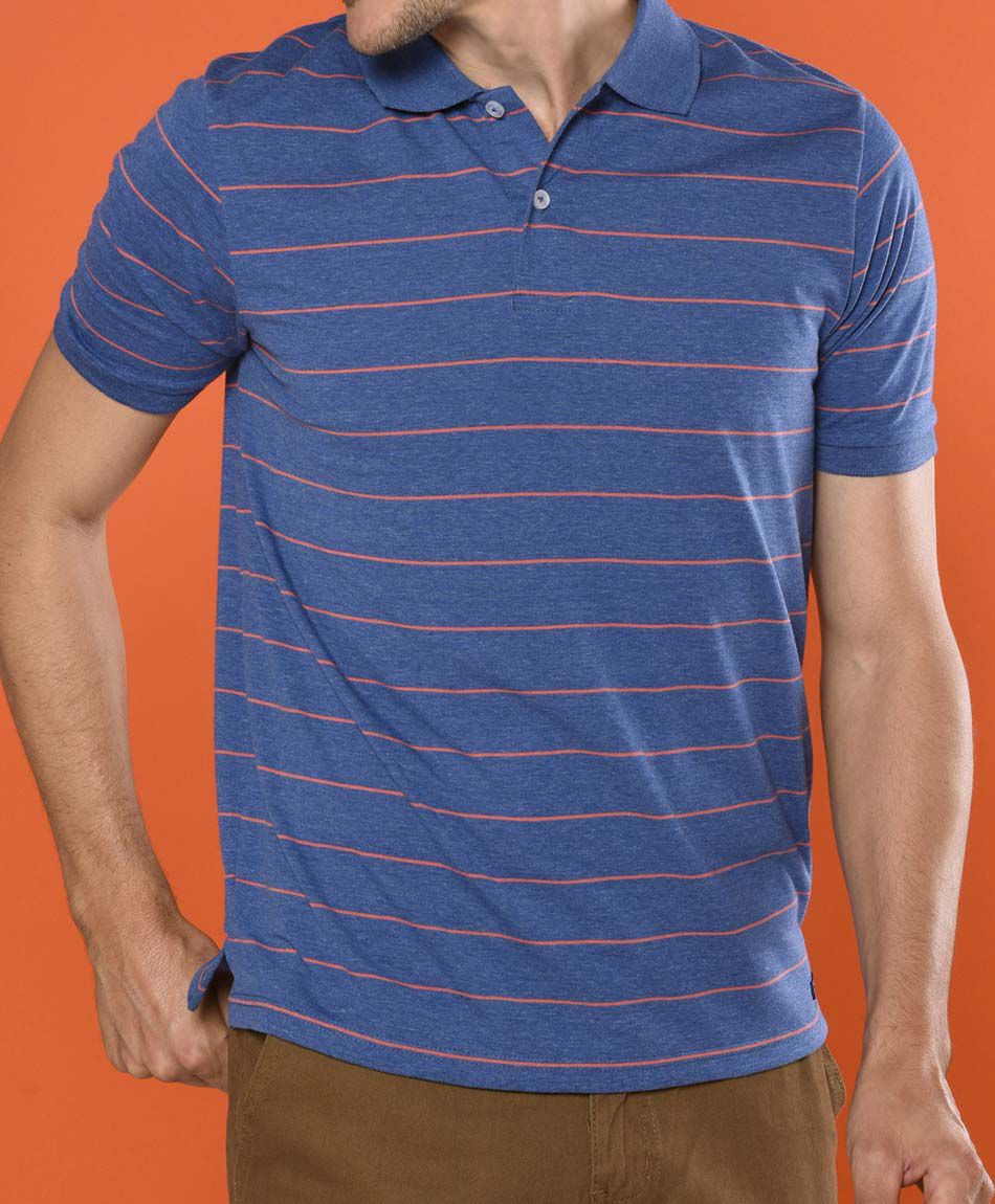 Polera manga corta cuello piqu&eacute;