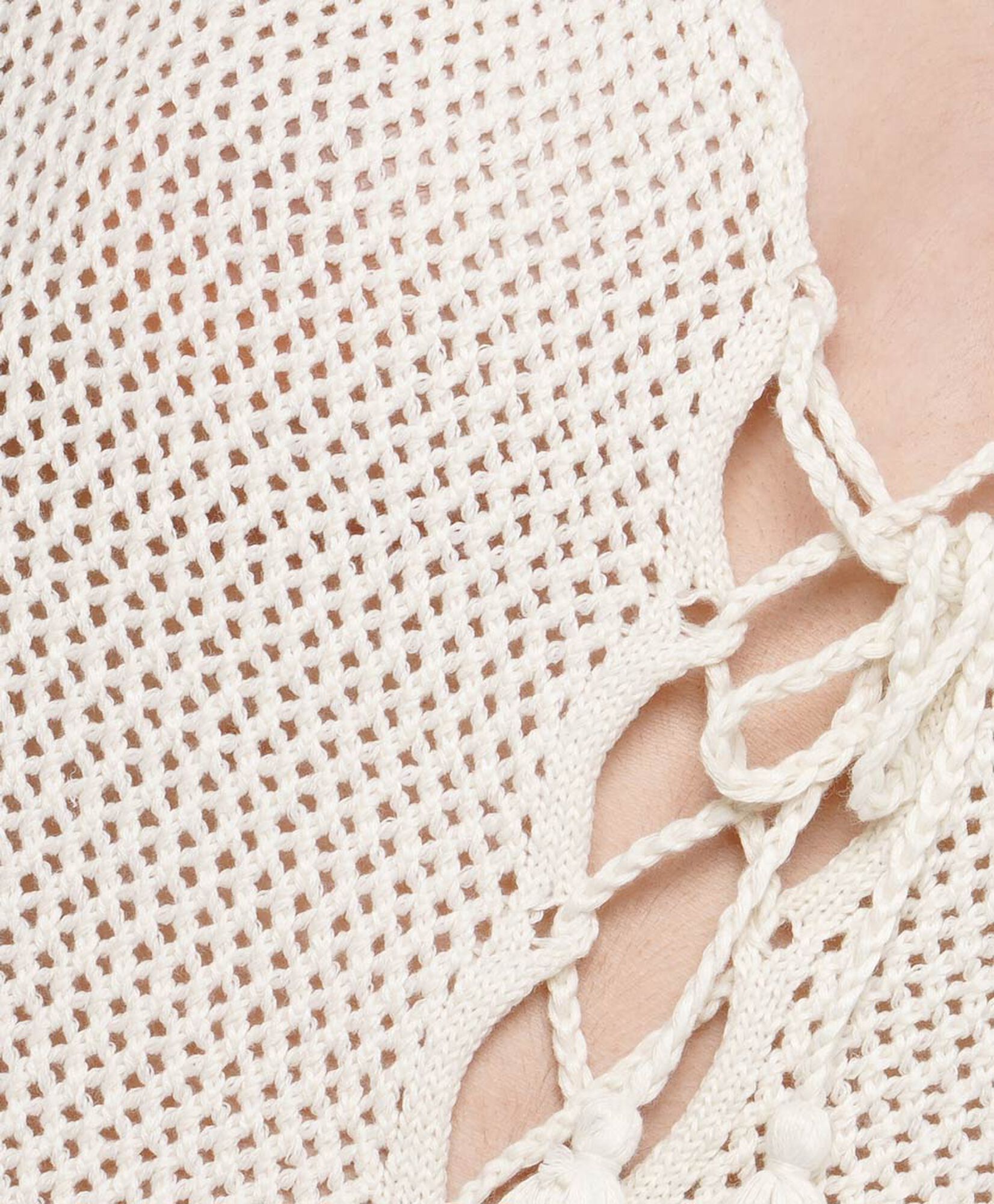 Tejido mujer crochet tiras frontal Tejido mujer crochet tiras frontal