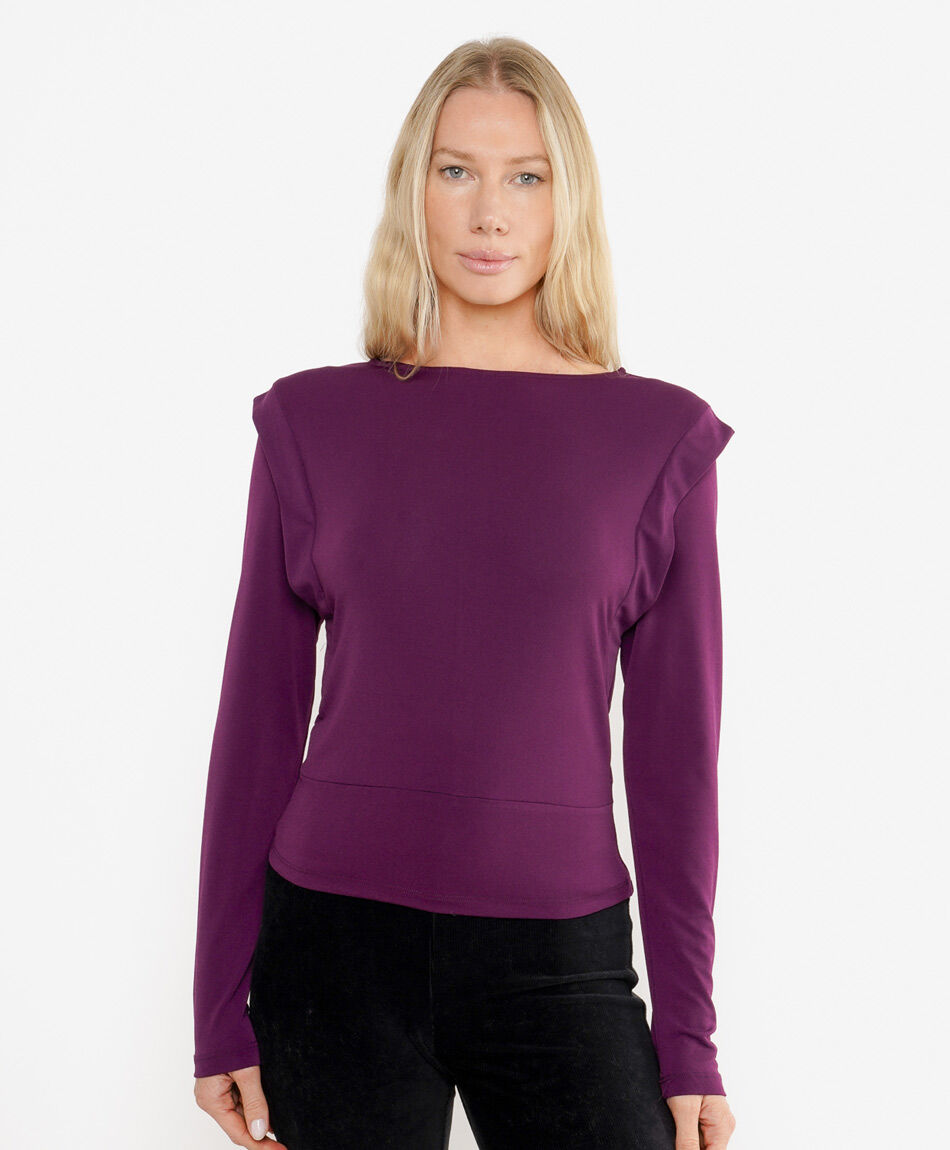 Polera mujer detalle hombros