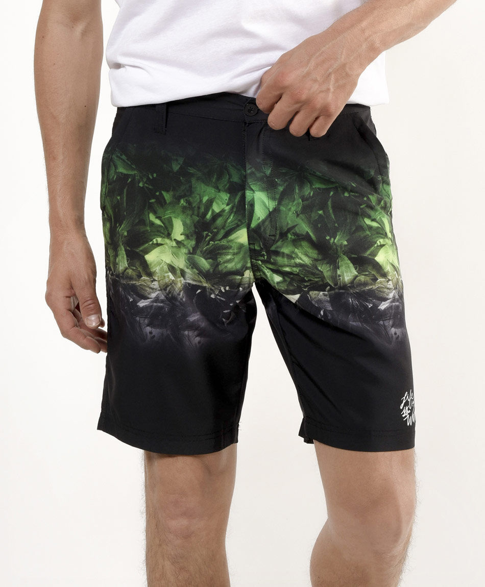 Bermuda hombre print bicolor