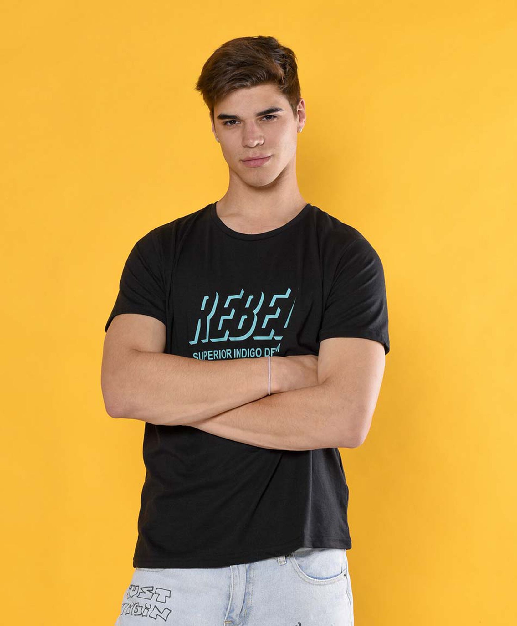 Polera hombre estampado frase Polera hombre estampado frase