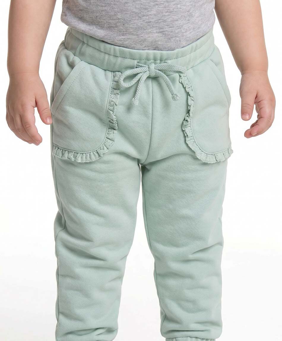 Pantal&oacute;n buzo beb&eacute; bolsillos vuelitos