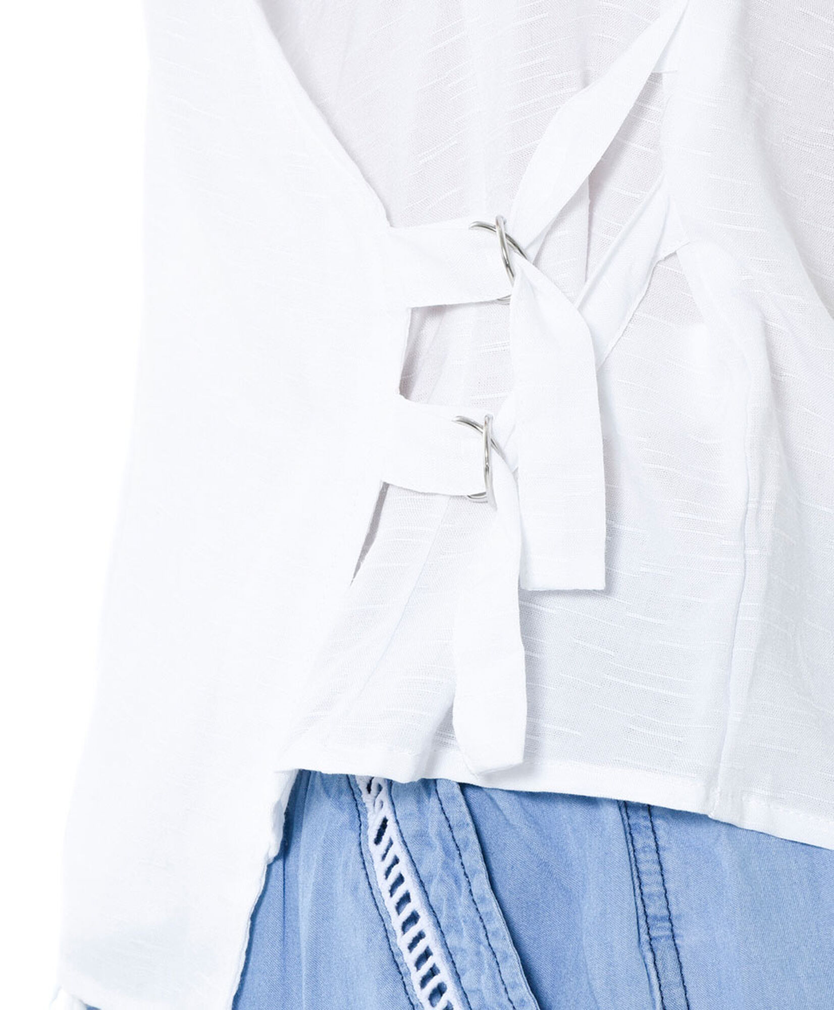Blusa cruzada pasador Blusa cruzada pasador