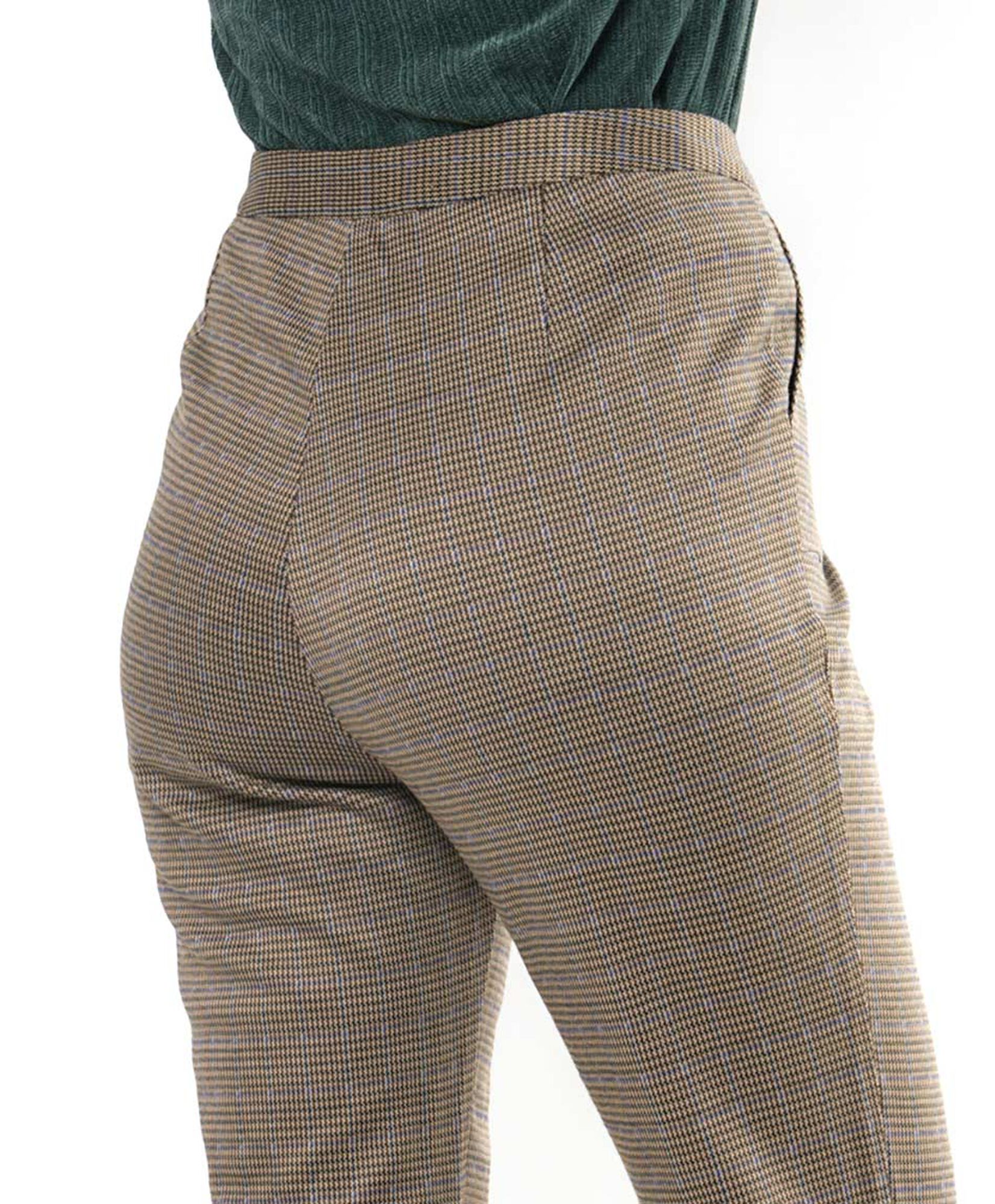 Pantalón mujer escocés costura Pantalón mujer escocés costura