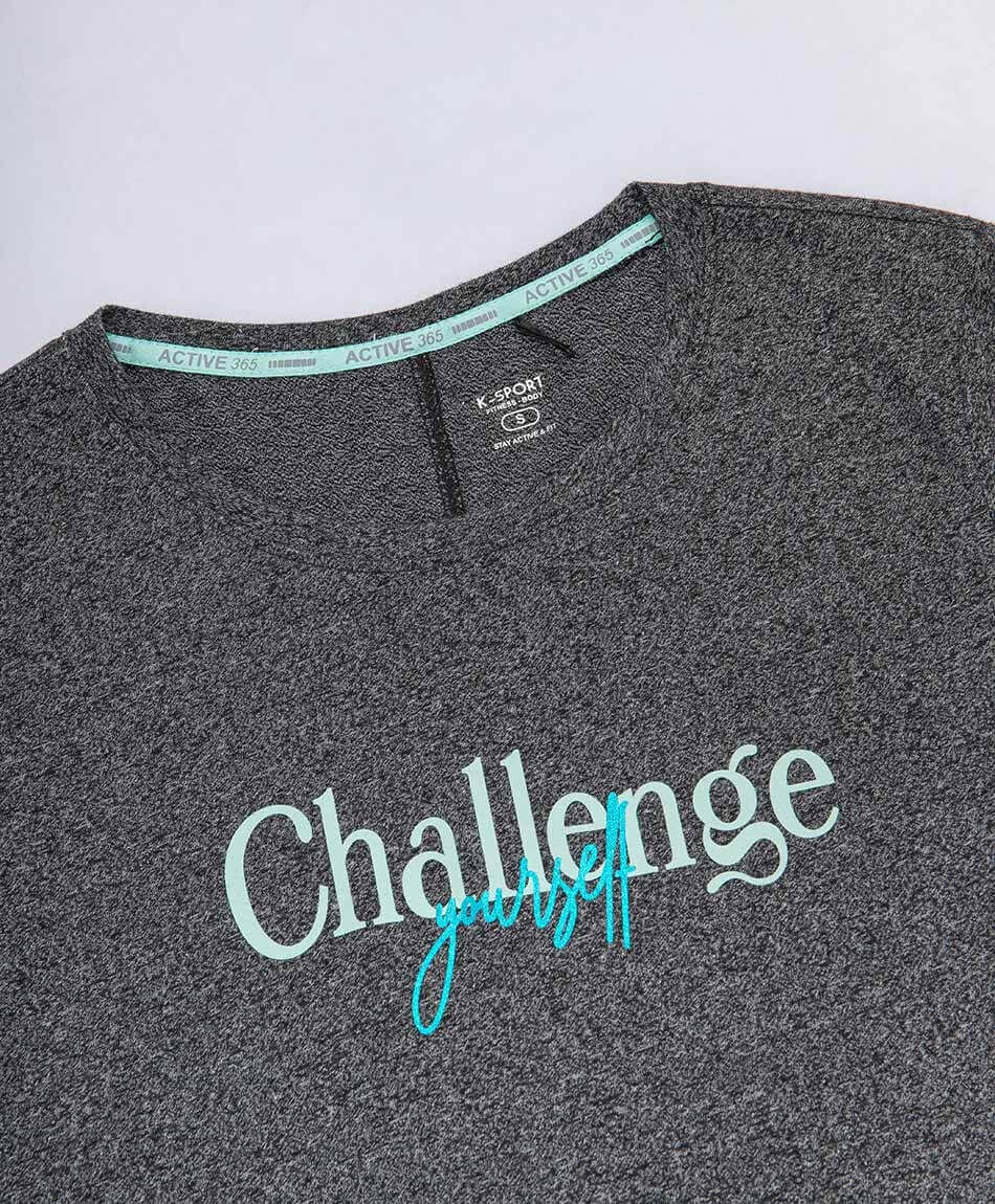 Polera deportiva mujer melange