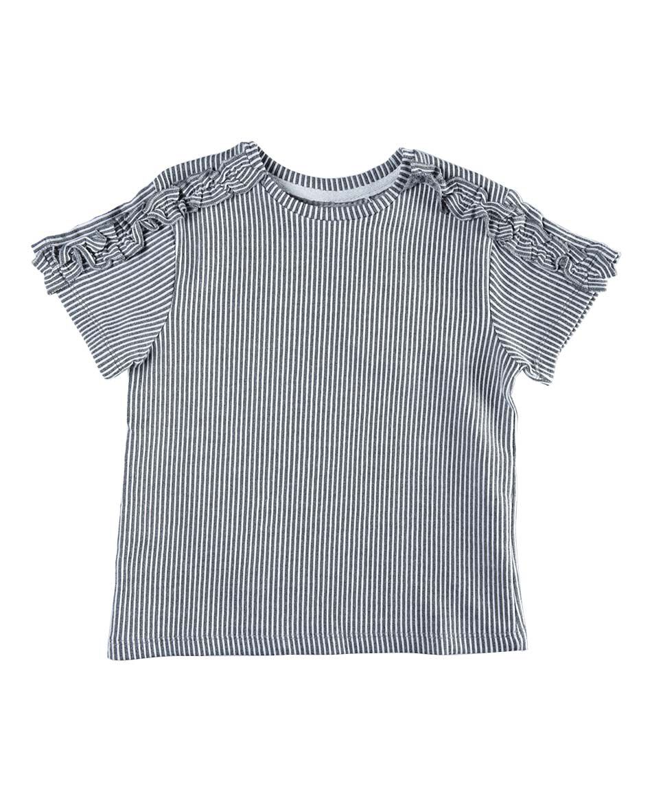 Polera manga corta cuello redondo