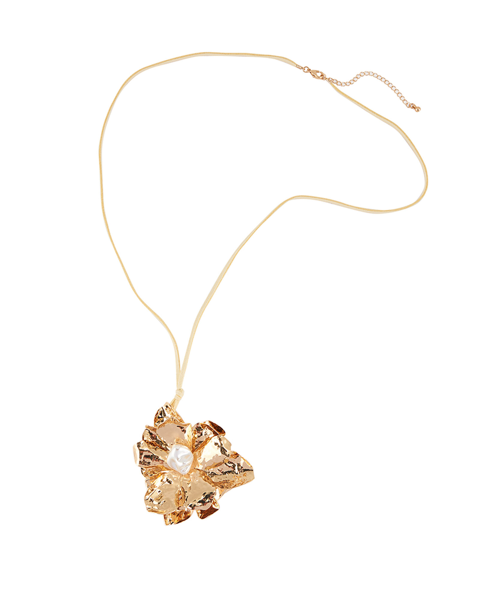 Collar mujer flor dorada Collar mujer flor dorada