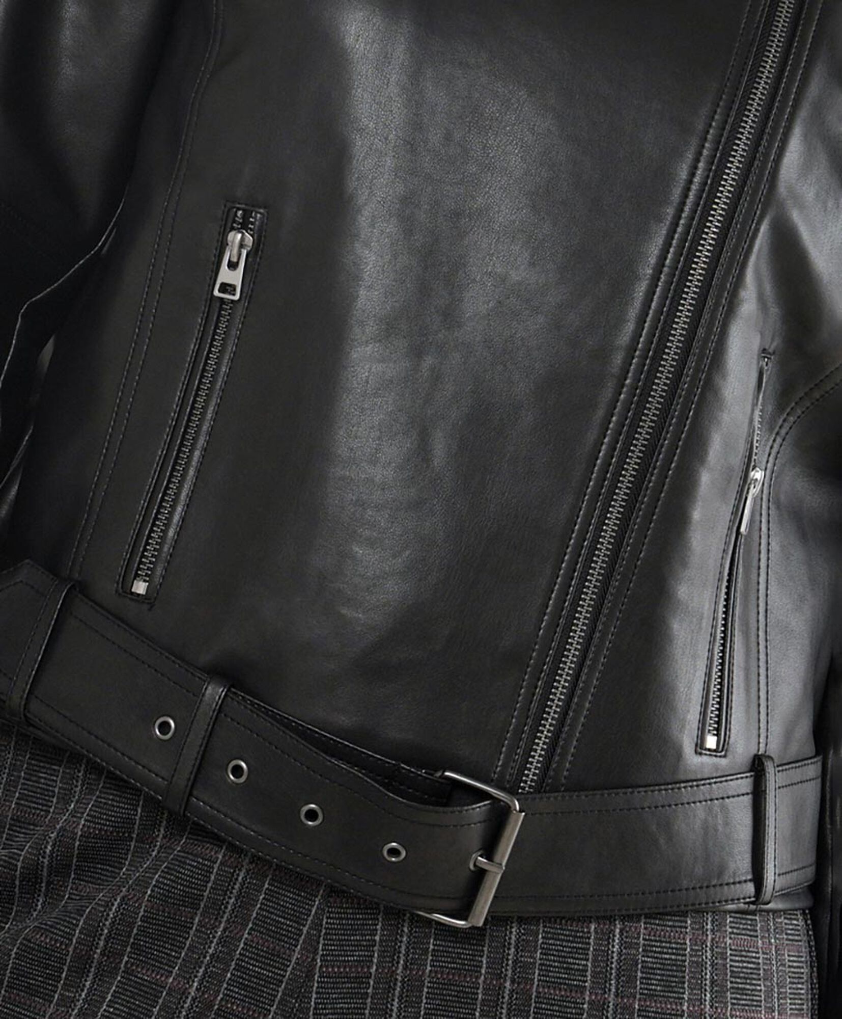 Chaqueta mujer biker cinturón Chaqueta mujer biker cinturón