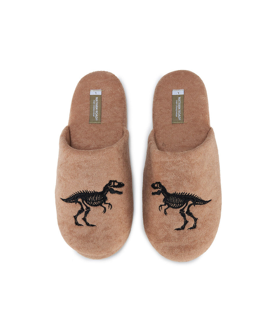Pantufla hombre dinosaurios
