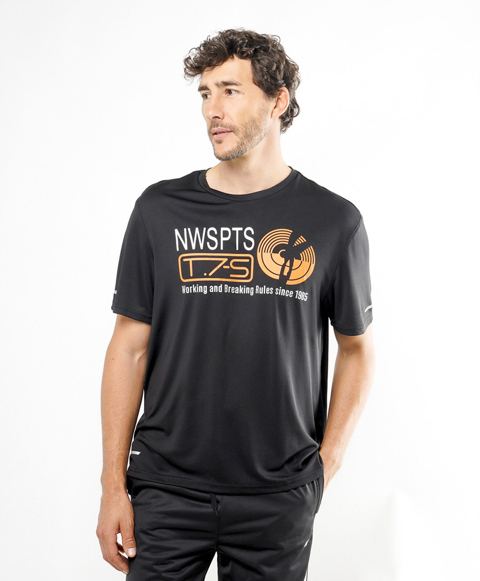 Polera deportiva hombre print frase Polera deportiva hombre print frase