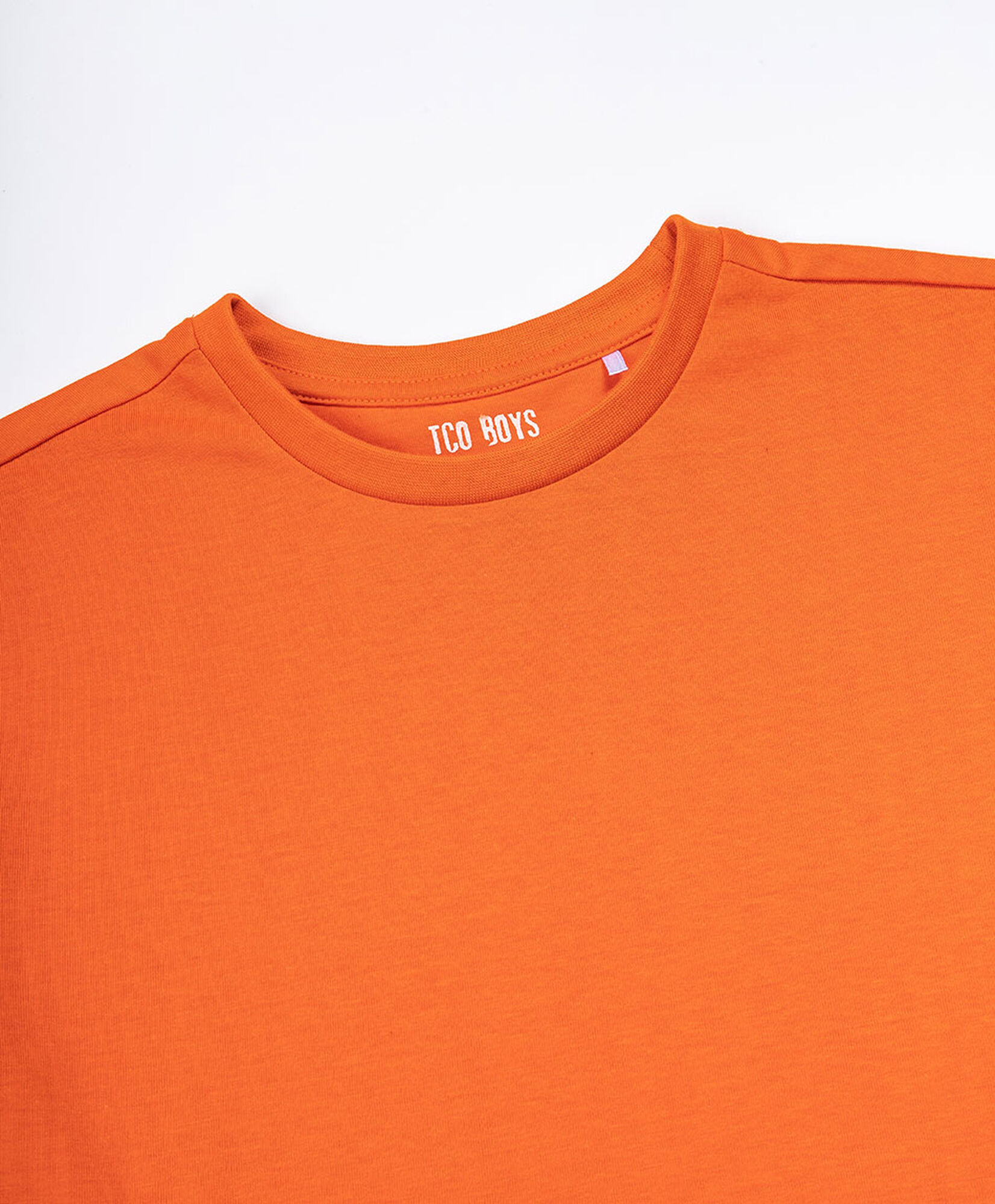 Polera niño básica naranja Polera niño básica naranja