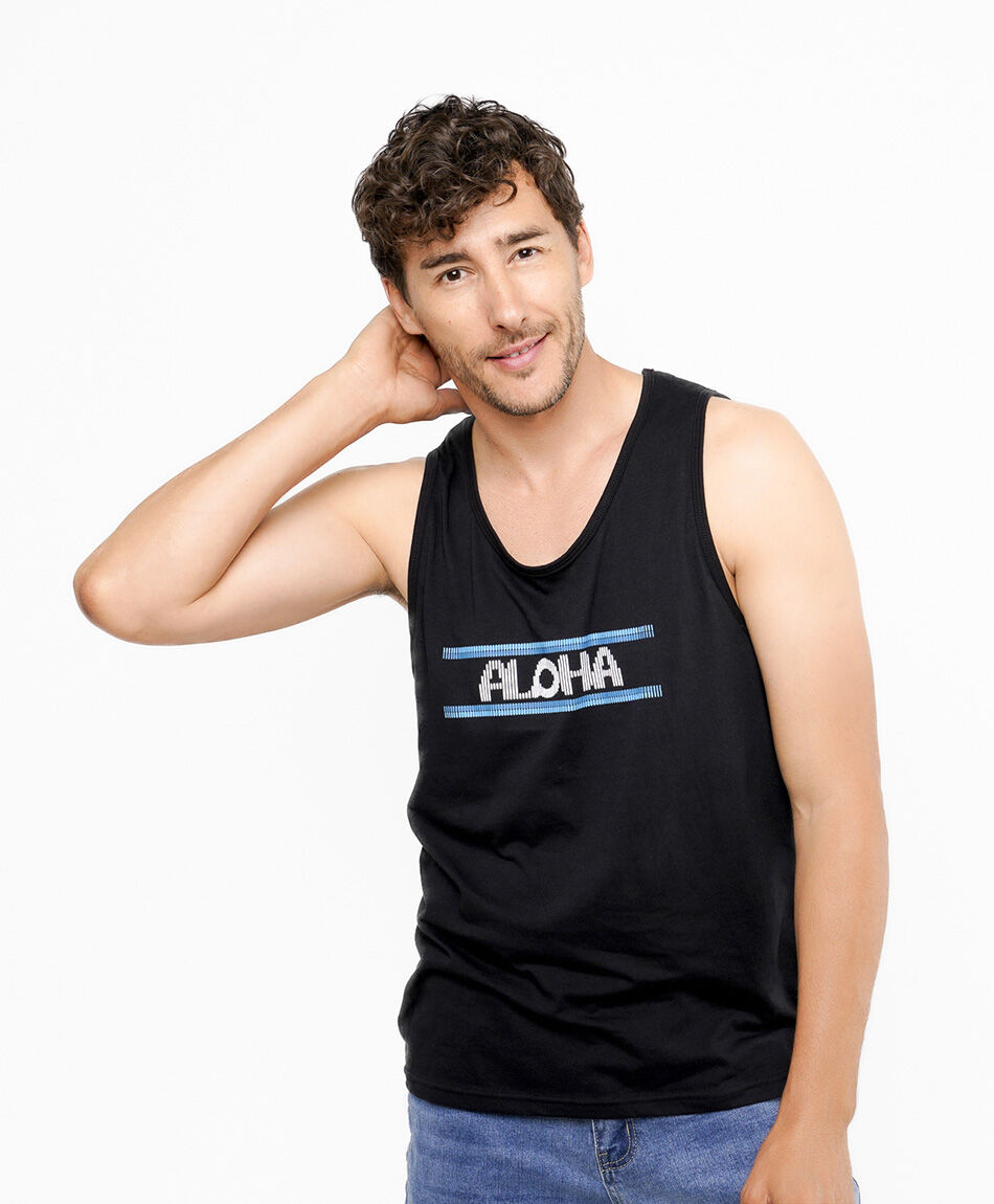 Polera hombre surf aloha