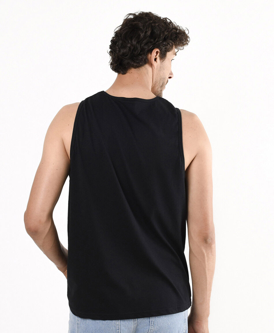 Polera hombre palmeras sin mangas