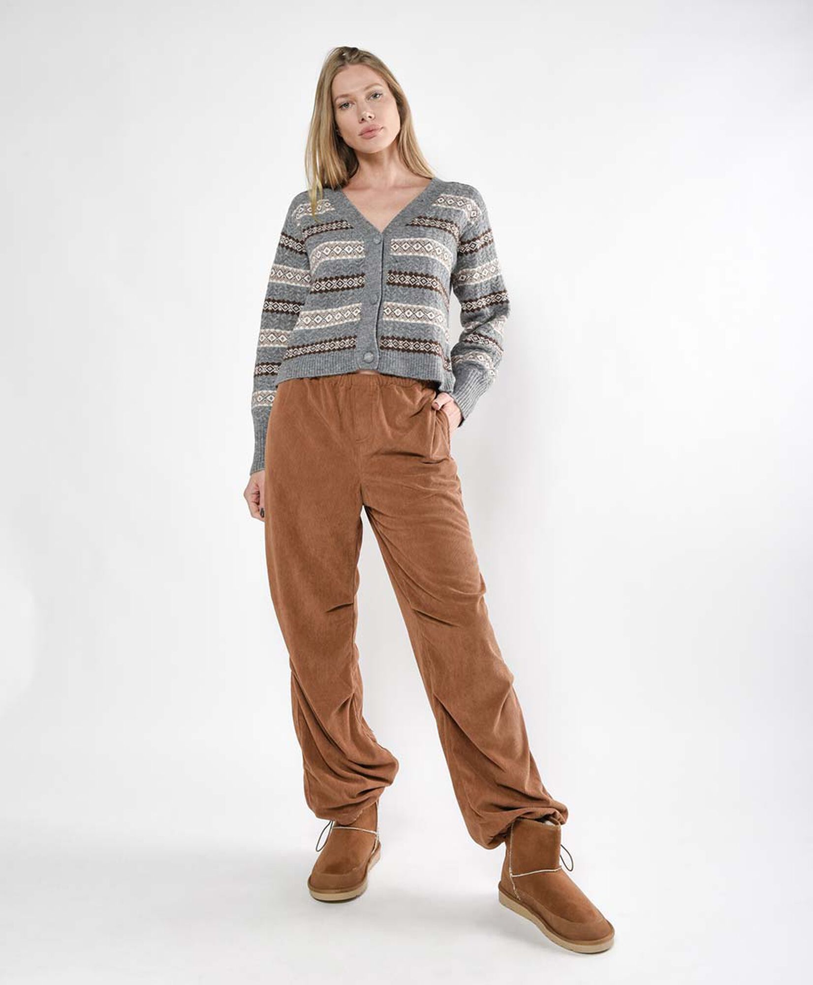 Pantalón mujer corderoy jogger Pantalón mujer corderoy jogger