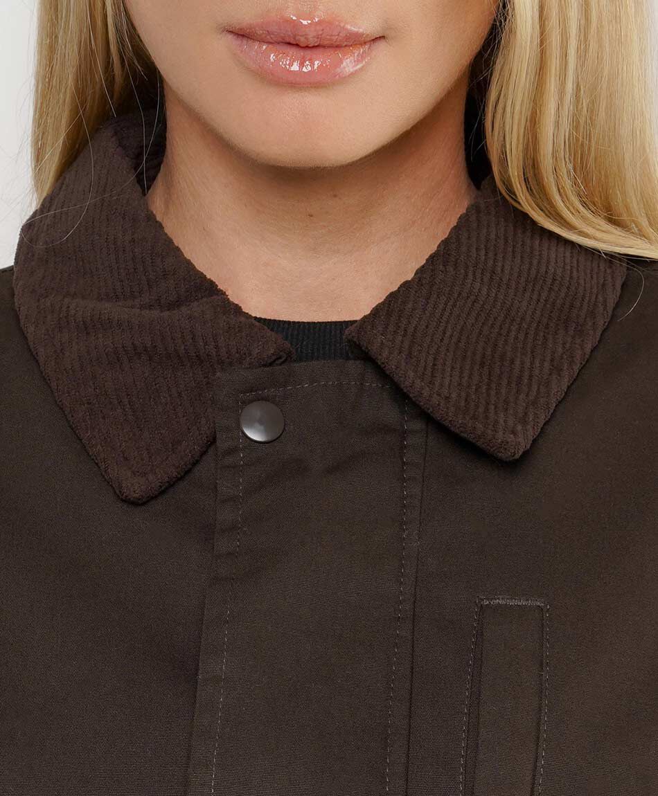 Chaqueta mujer forrado escoc&eacute;s