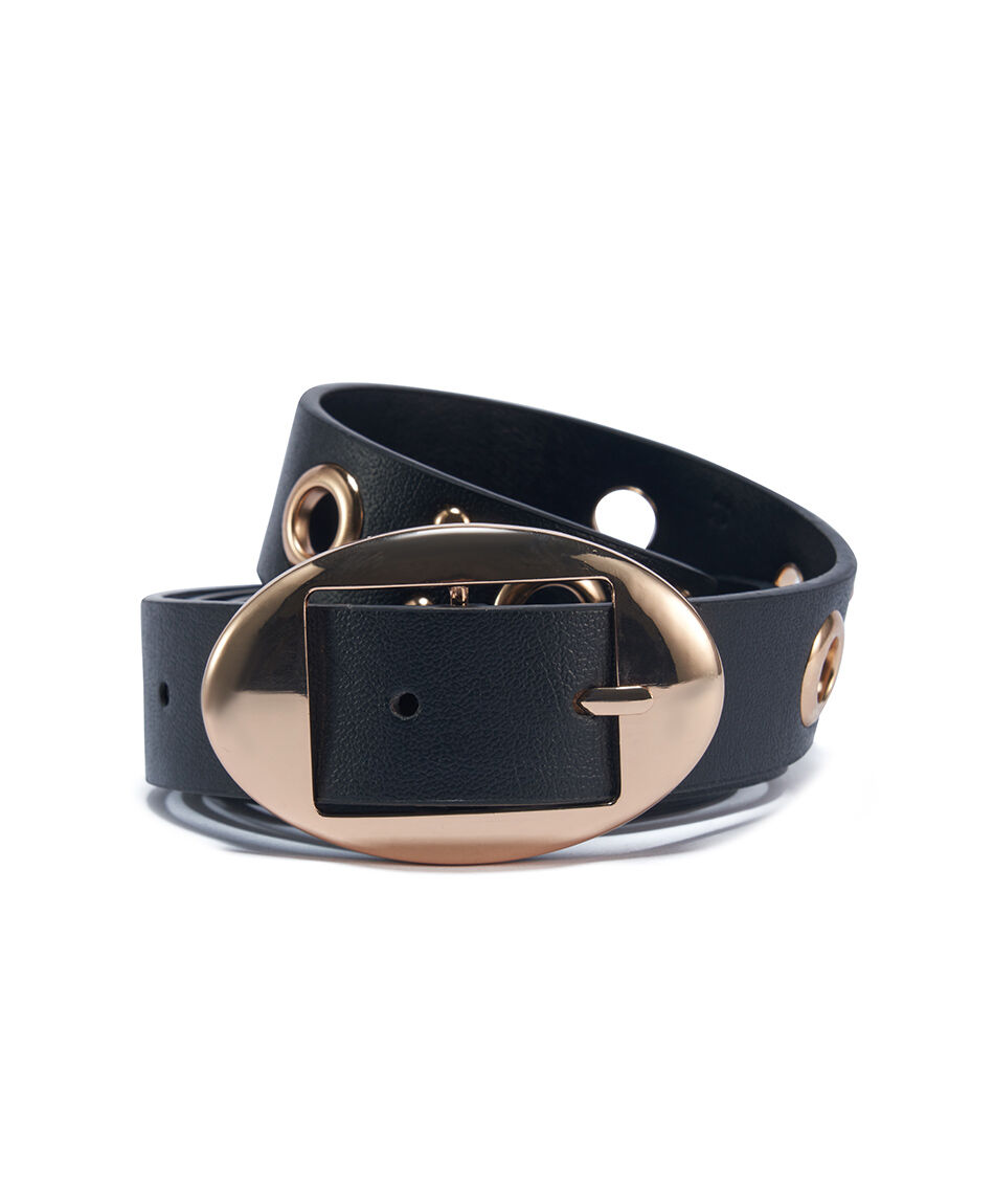 Cintur&oacute;n mujer circulos dorados