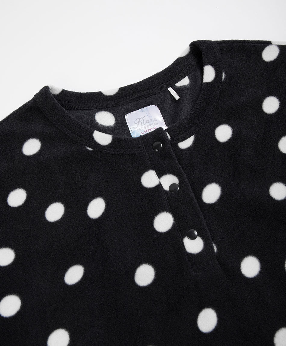 Pijama mujer micropolar puntos