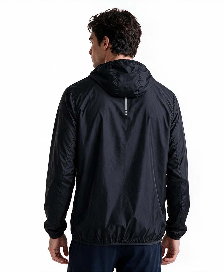 Cortaviento hombre negro