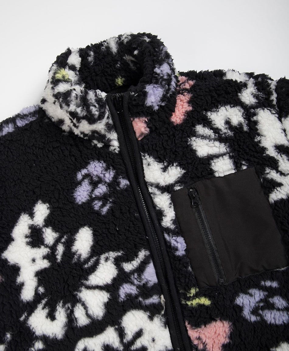 Poler&oacute;n ni&ntilde;a sherpas black