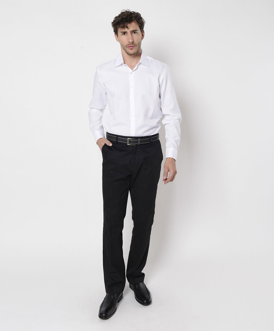Camisa hombre grabados manga larga