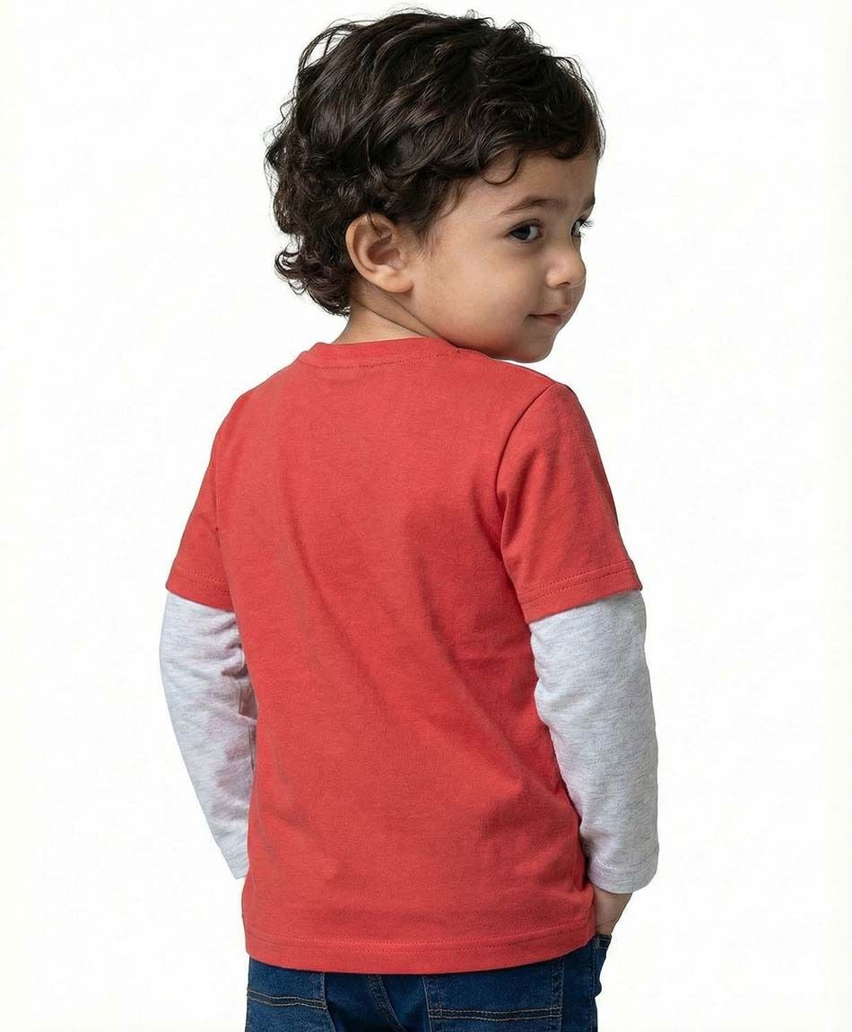 Polera beb&eacute; estampado feliz
