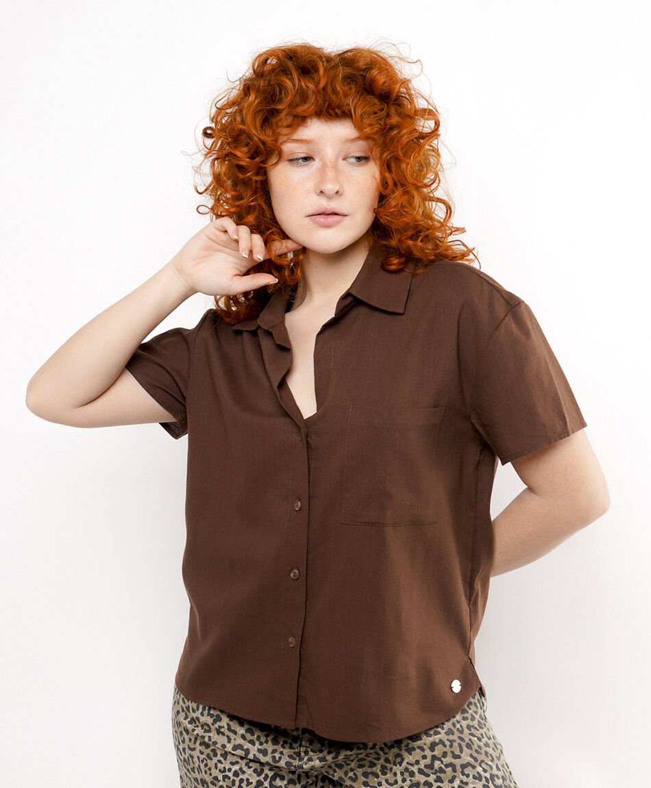 Blusa mujer caf&eacute;