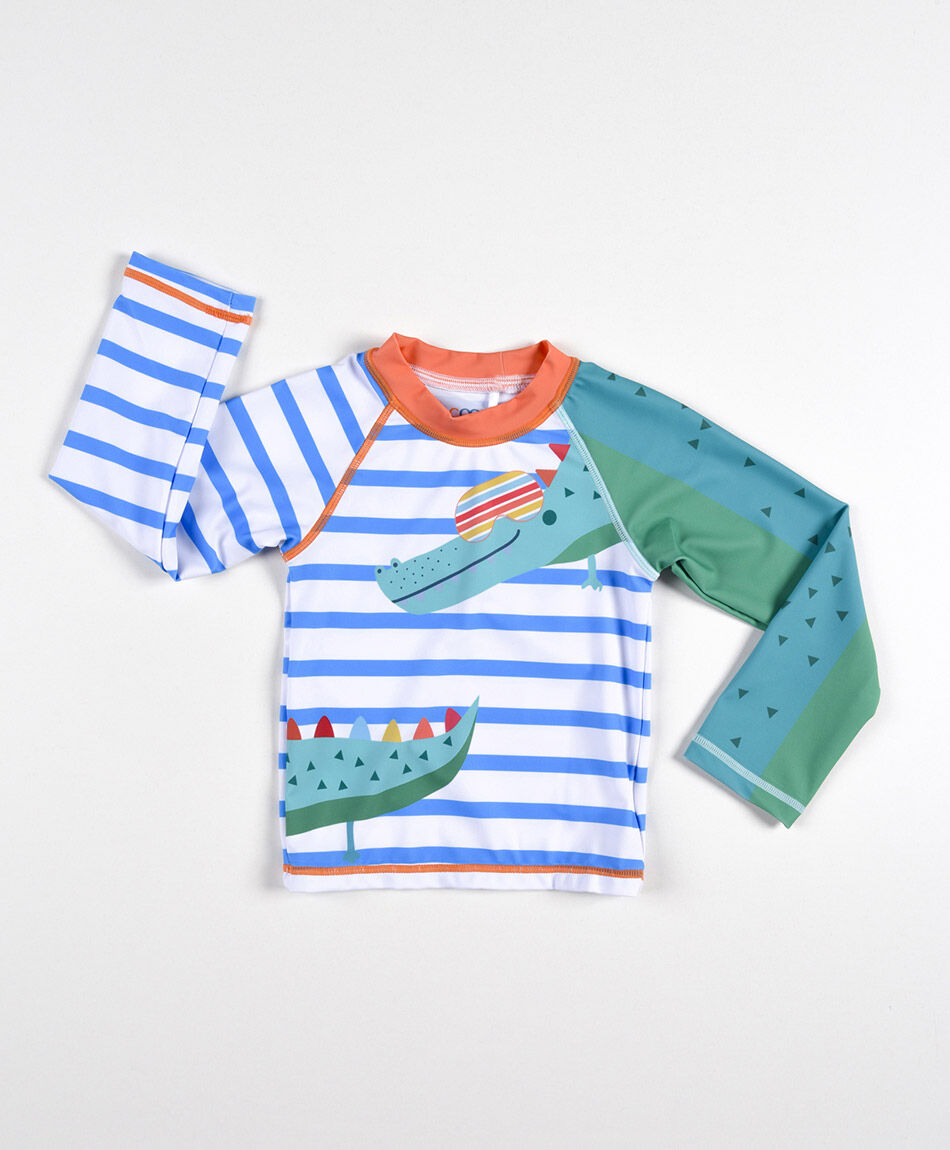 Polera para agua beb&eacute; cocodrilo