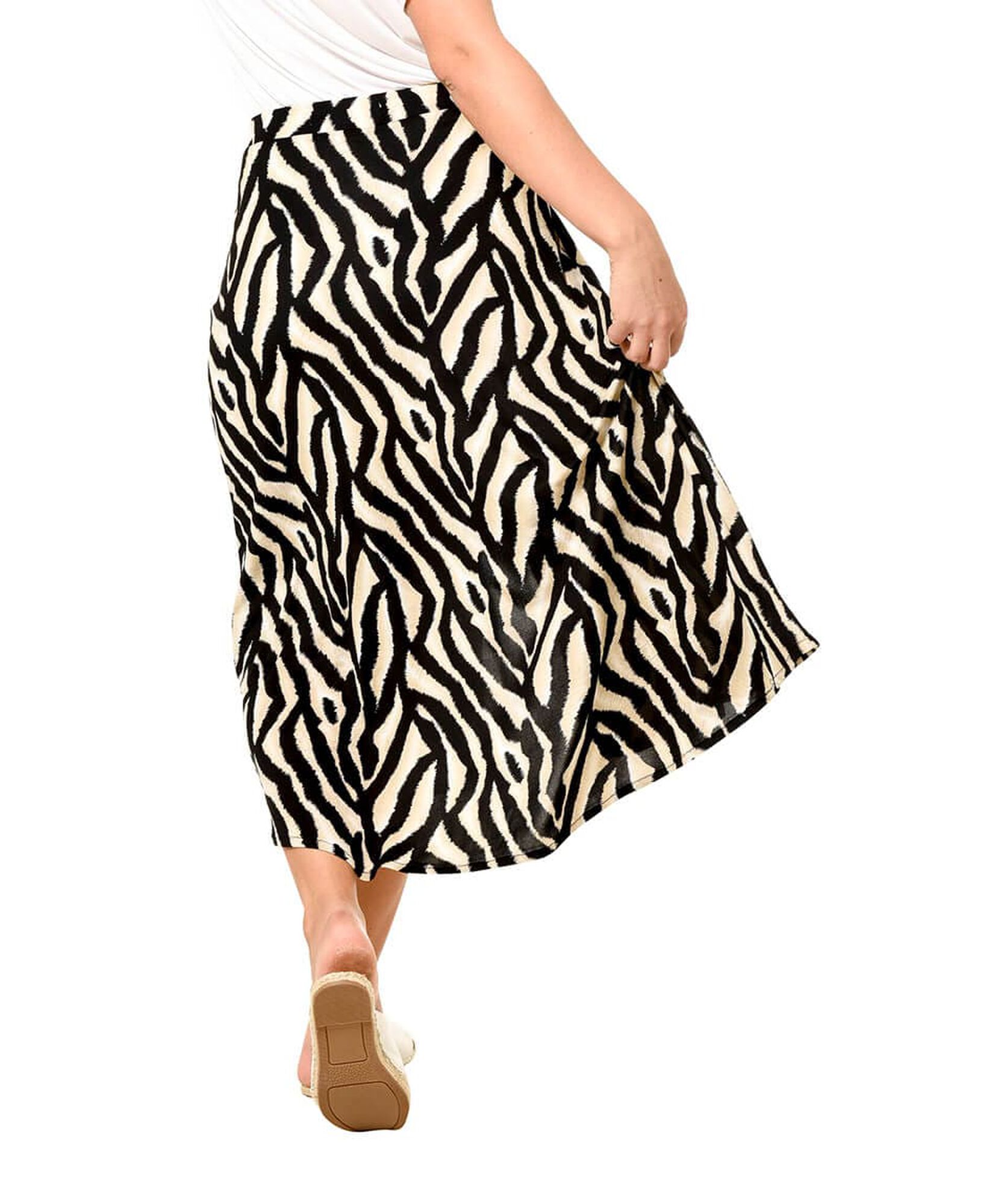 Falda larga zebra Falda larga zebra
