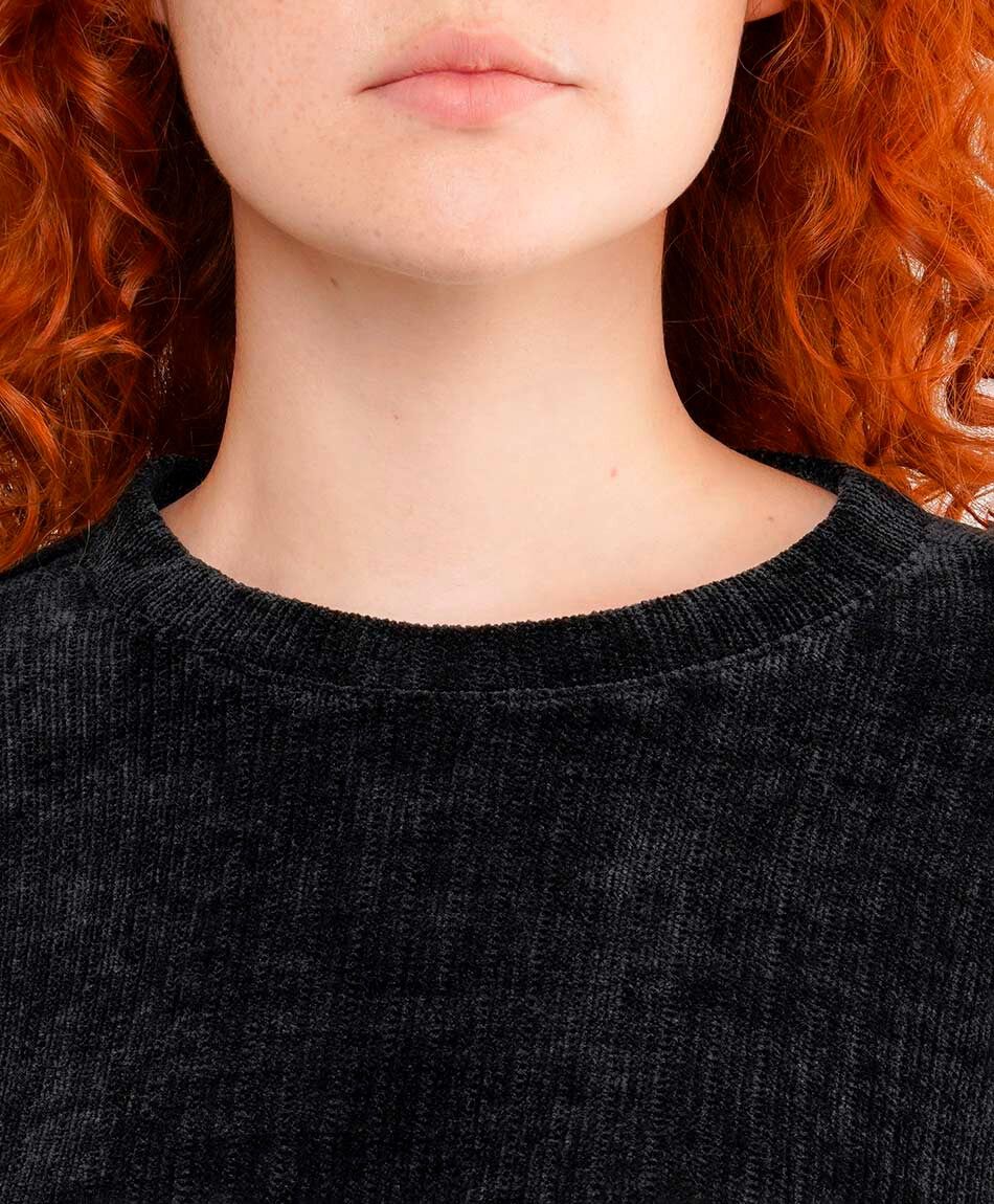 Sweater mujer chenille black