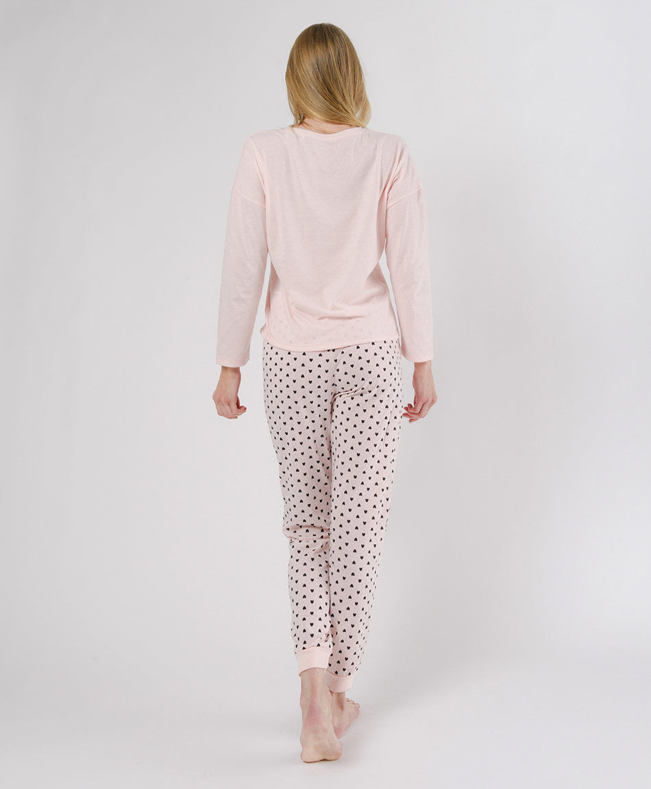 Pijama mujer corazones 2 piezas