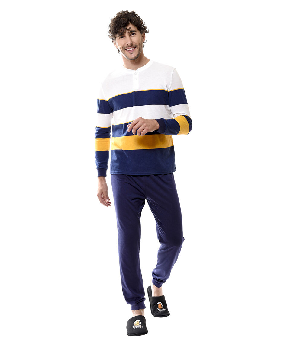 Pijama largo estampado