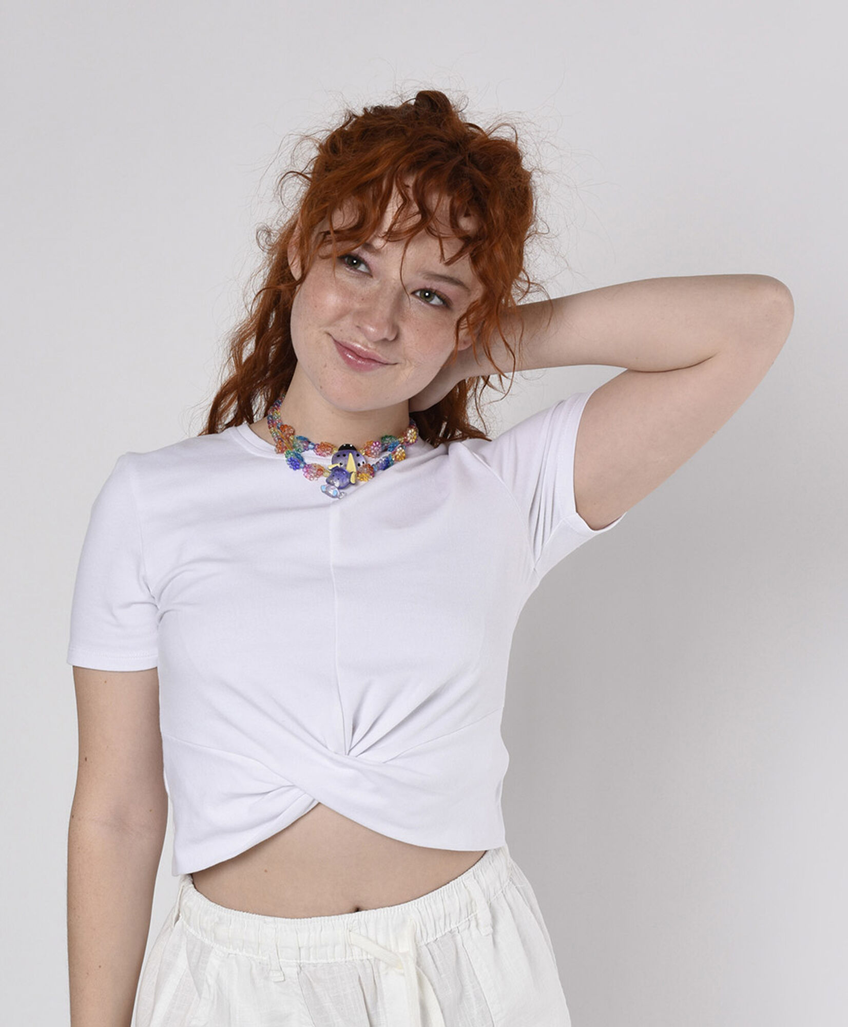 Polera mujer nudo frontal Polera mujer nudo frontal