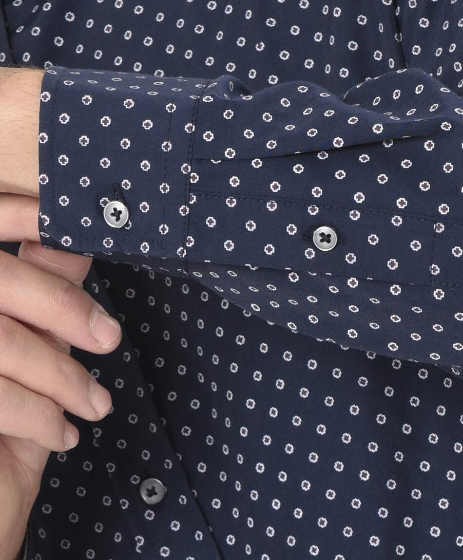 Camisa hombre figuritas manga larga