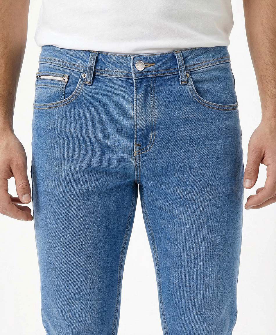 Jeans hombre azul skinny