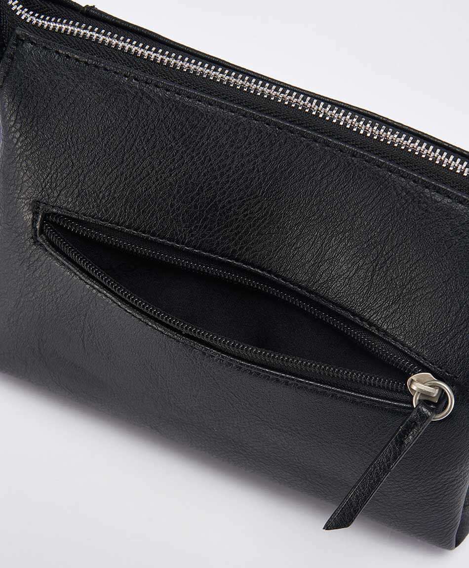 Bandolera mujer tachas negra