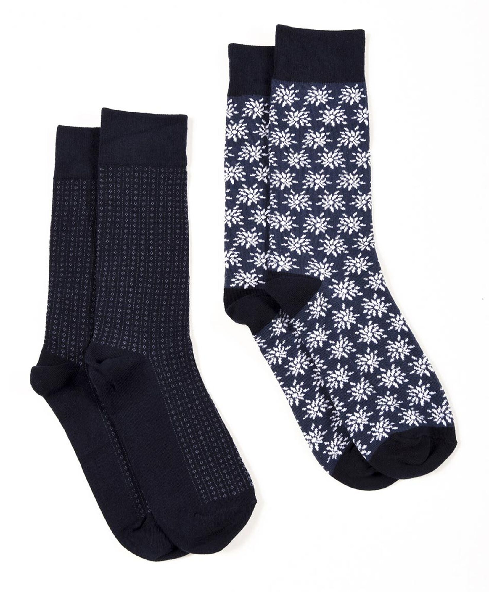 Pack 2 calcetines hombre puntos y florcitas Pack 2 calcetines hombre puntos y florcitas