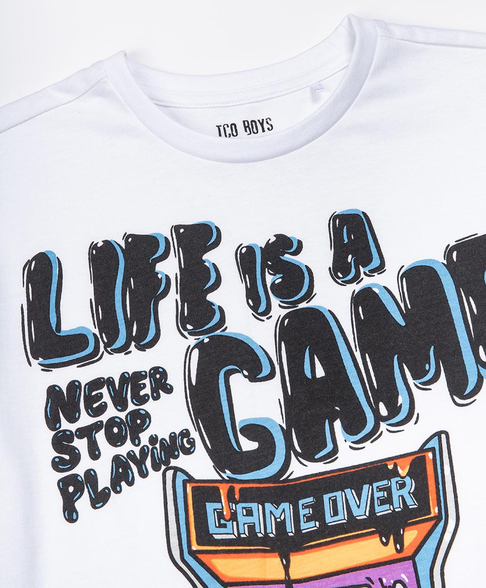 Polera niño life is a game Polera niño life is a game