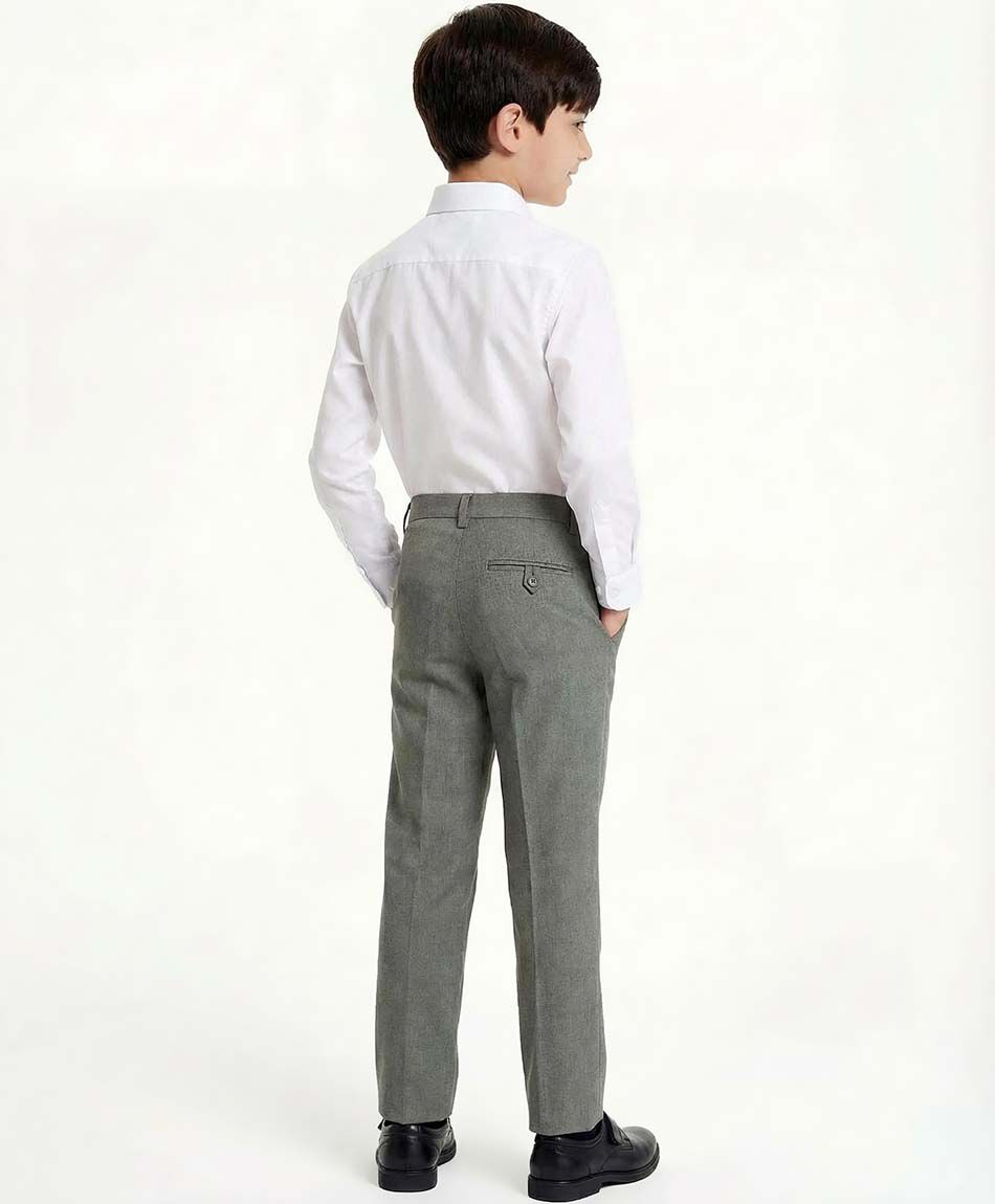 Pantal&oacute;n escolar pinza gris