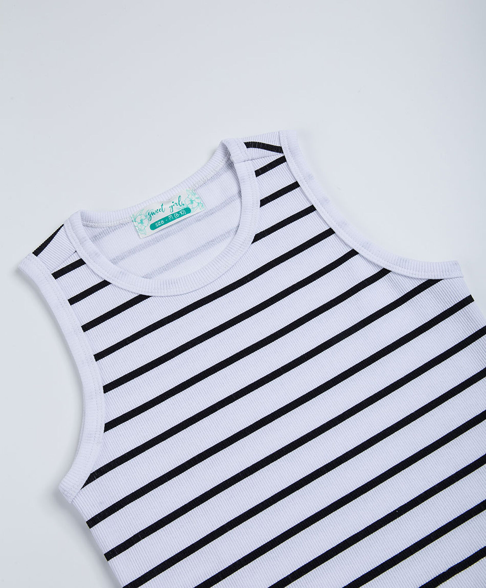 Polera niña líneas gris Polera niña líneas gris