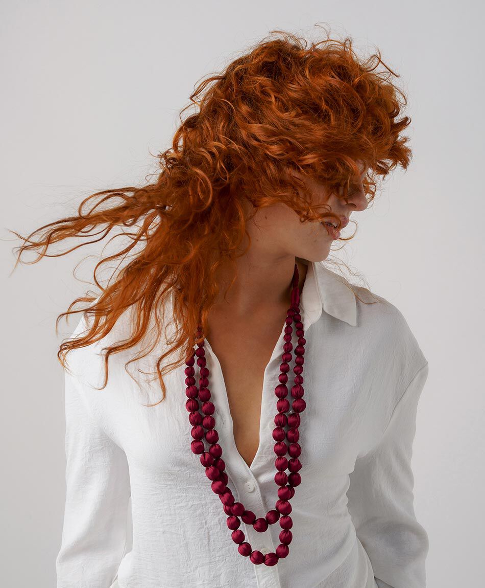Collar mujer bolitas