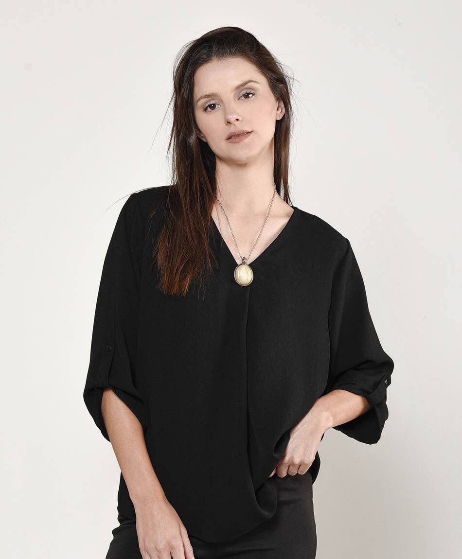 Blusa mujer pinza frontal