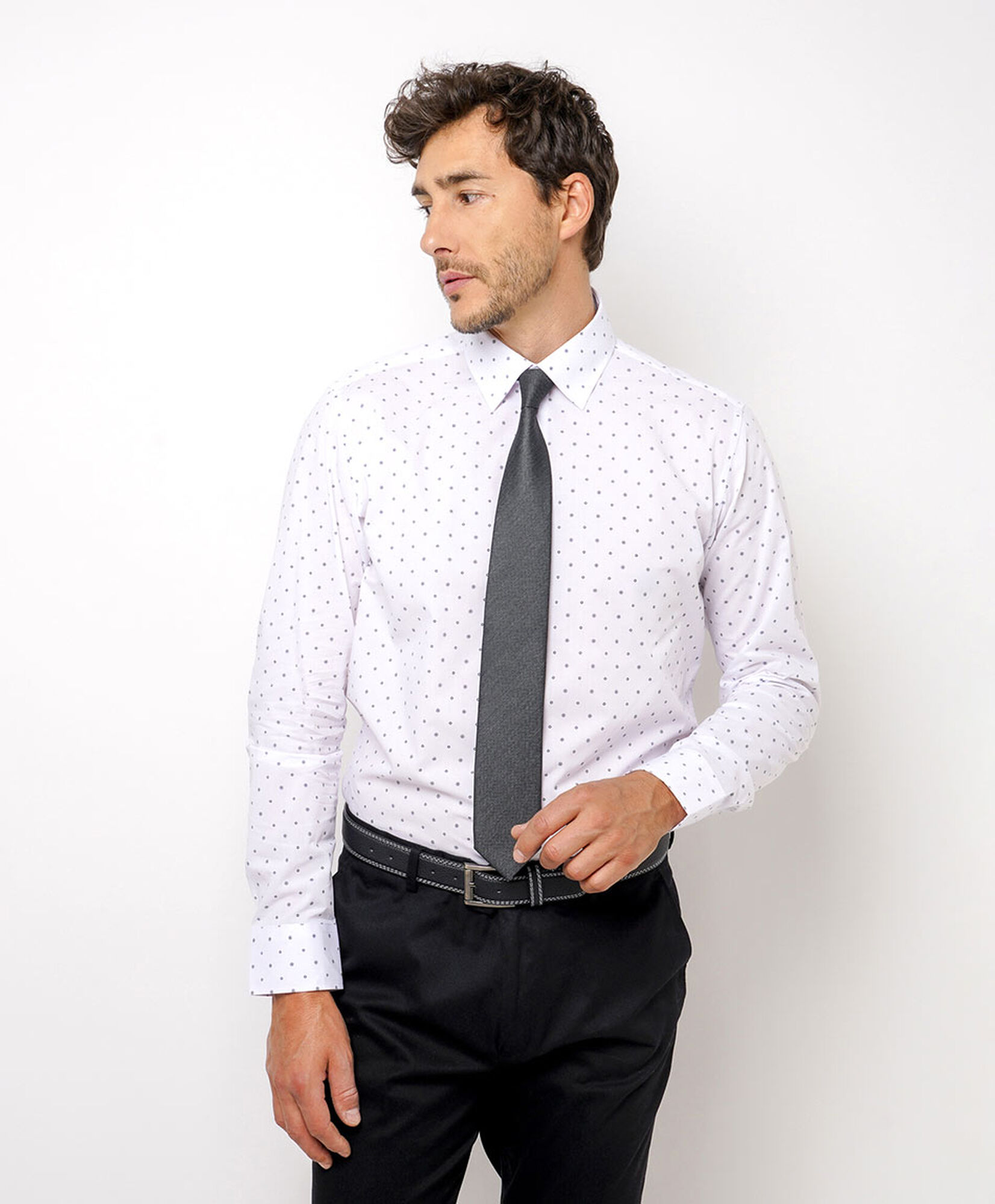 Camisa hombre formal print figuras Camisa hombre formal print figuras