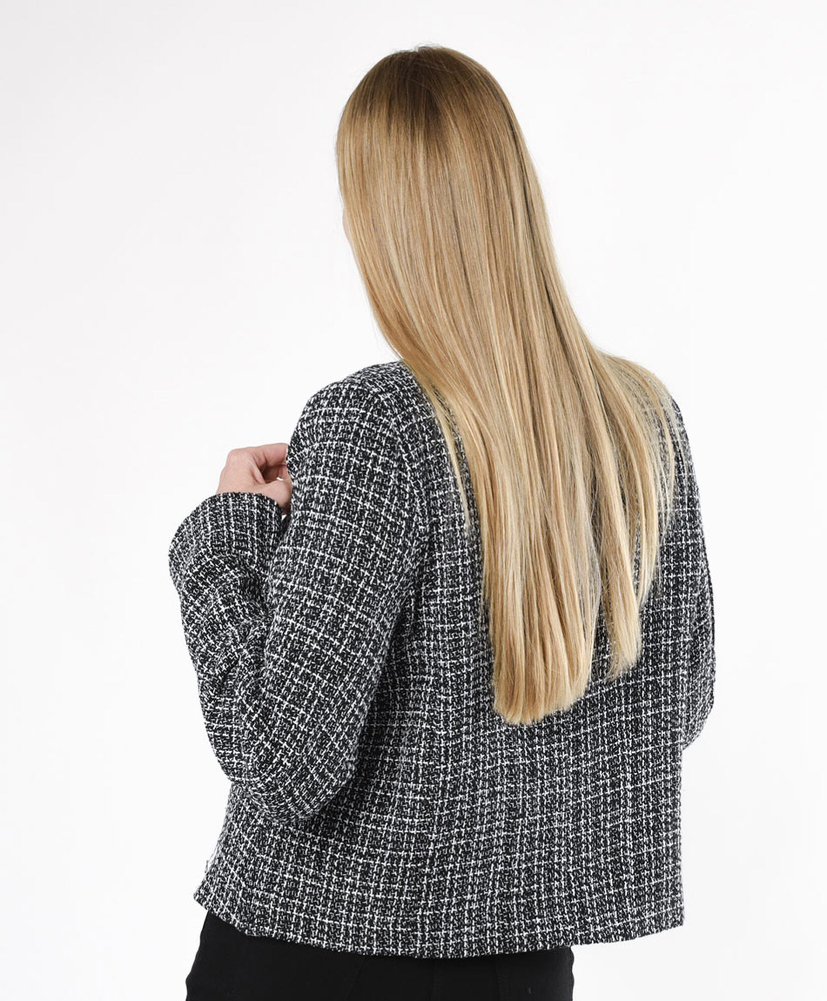 Chaqueta mujer tweed botones Chaqueta mujer tweed botones