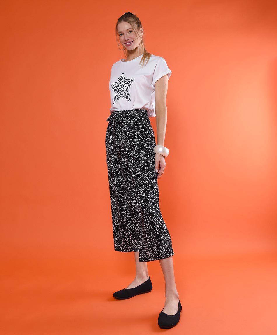 Falda pantal&oacute;n midi